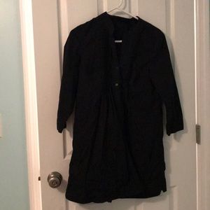 Long black top, cotton, style & co brand